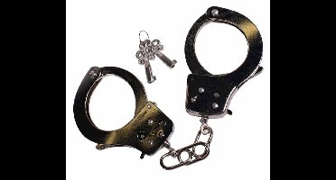 Handboeien Volwassenen Unisex Zilver Politie en Boeven Maat One size