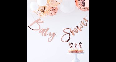 Babyshower slinger rosegoud