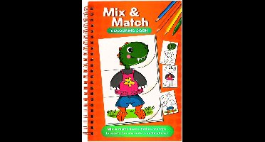 Mix & Match Kleurboek Dino