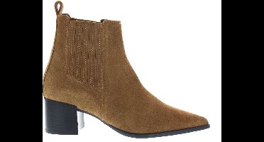 Copenhagen Studios Cph298 Enkellaarsjes - Enkelboots met rits - Dames - Cognac - Maat 40