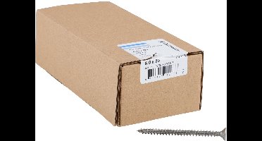 Hoenderdaal Spaanplaatschroef RVS platverzonken kop TX25 voldraad 6.0X80 (per 100 stuks)