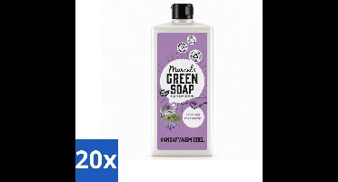 20 x Marcel's Green Soap - Afwasmiddel - Lavendel & Rosemarijn - Voor dagelijks gebruik - 500 ml - Voordeelverpakking - 20 stuks
