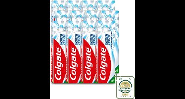 12 x Colgate – Tandpasta – White Teeth – 75 ml - Wasstrips - Wittere Tanden - Tandenborstel - Mondverzorging - Tandpasta - Tanden Reinigen