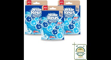 3 x Witte Reus – Toiletblok – Kracht Actief Oceaan – Duo Pack - Wasstrips - Toiletblok - Reiniging - Oceaangeur - Anti-kalk - Hygiëne