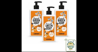 3 x Marcel's Green Soap - Handzeep - Sinaasappel & Jasmijn - Voor dagelijks gebruik - 500 ml - Wasstrips - Handzeep - Natuurlijke Handzeep - Plantaardige Handzeep - Handzeep Orange En Jasmijn - Handzeep Sinaasappel En Jasmijn