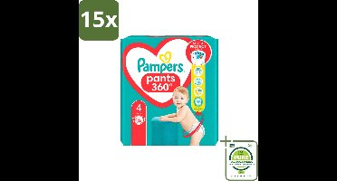 15 x Pampers – Luierbroekjes – Baby Dry Pants Maat 4 – 25 Luiers - Grootverpakking - Vaatwasstrips - Baby Luier - Droge Luier - Luier Voor Baby - Luier Maat 4 - Luier Voor 9-14 Kg