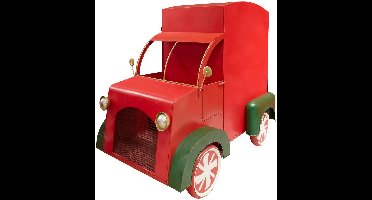 Metalen kerstfoodtruck, hoogte 184 cm