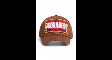 Dsquared2 pet bruin met Born in Canada-patch unisex - One Size