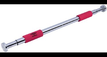 Umbro Pull-Up Bar - Optrekstang - Max.100 KG - Verstelbaar 62 tot 100 CM - Wand en Deurpost Montage 62-85 CM - Foam Handgrepen