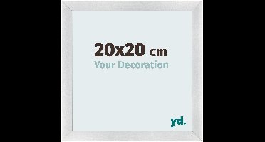 Your Decoration - Fotolijst 20x20 cm - MDF - Zilver Mat - Pisa