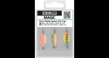 Zebco Magic Trout Flashy Spoon Set 3,2g – 3 stuks