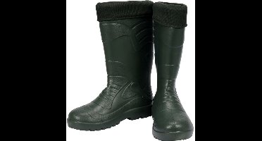 Natrix EVA Hoge Regenlaarzen - Ultra Lichtgewicht & Thermisch Geïsoleerd - Waterdichte Werklaarzen Hoogte 36 cm - Maat 43 / Voetlengte 27.8 cm - Zwarte Tuinlaarzen (Categorie I)