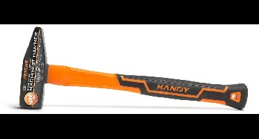 Machinistenhamer Met Glasvezel Steel - Professionele Bankhamer Met Gehard Stalen Kop - DIN1041 - Met Ophangoog - 1000 g - Ergonomisch & Slagvast [10428F]
