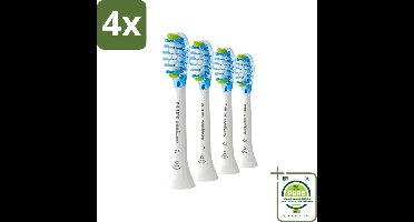 Philips Sonicare - Opzetborstels - C3 Premium Plaque Defense - Grondige Reiniging - 4 opzetborstels - HX9044/17 - Voordeelverpakking - 4 stuks - Philips Sonicare - Tandenborstel opzetborstels