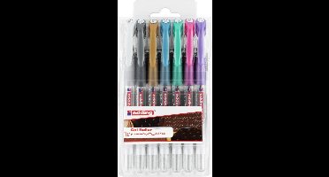 edding 2185 gelroller - gelpen - 0,7mm - set van 7 verschillende kleuren - o.a. geschikt voor papier en karton