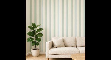 Lutèce - Vliesbehang - AS Creation 51231104 - 0,53x10 m - neutraal groen