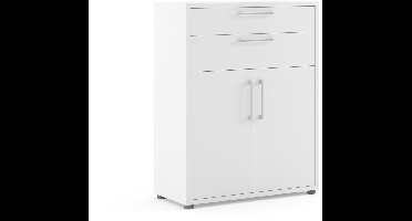 Giga Living Boekenkast Prima - Wit - 90x110x45cm