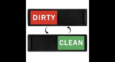 Scoby - Vaatwasmagneet - Vaatwasserindicator - Keukenhulp - Dishwasher Magnet - Groen Rood - 17 cm