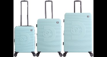 Discovery Eclipse Harde Koffer set / Trolley set / Reiskoffer set - (S/M/L) - Mint - Mintgroen / Set