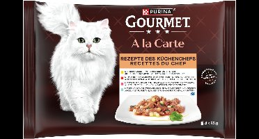 Purina Gourmet A La Carte Chef’s Recipe Selection Wet Cat Food 4X85G