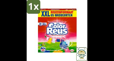 1 x Color Reus - Waspoeder - Gekleurde Was - 65 Wasbeurten- Kleurbehoud - Vlekverwijdering - Gekleurde Was - Waspoeder - Frisheid