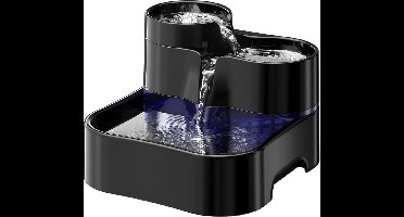 DailySupplies® Drinkfontein Kat - Kattenfontein - Drinkbak Hond - Waterdispenser - Zwart