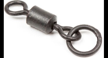 PB Products - Bait Ring Swivel | Maat 24 | 10 Stuks - Zwart