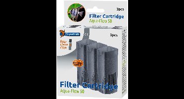 Superfish 50 AquaFLow Easy Click Cartridge - Aquariumfilter - Navulling - 3 Stuks