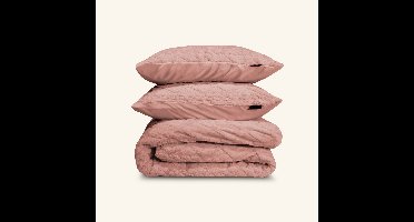 Zydante Dekbedovertrek Set 240x200/220 cm - met 2 kussenslopen - Jacquard Teddy Peach