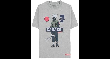Naruto - Kakashi (Loose Fit) Heren T-shirt - XL - Grijs
