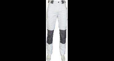Yoworkwear Werkbroek katoen/polyester wit-grijs maat 64