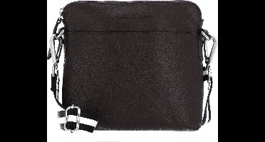 bruno banani Leren Schoudertas Crossbody Bag Brown Donkerbruin