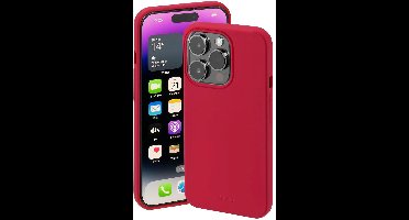 Hama Finest Feel Cover Hoesje geschikt voor iPhone 14 Pro Max - Zijdezacht afwerking - Krasbestendig - Rood