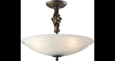 Elstead Lighting LED Plafondlamp Pembroke | 3X E14 Max 60W | Dimbaar | Black/Gold