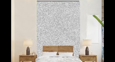 Behang - Fotobehang Graniet - Structuur - Grijs - Design - Breedte 145 cm x hoogte 220 cm