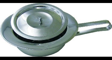 Bedpan in inox met deksel