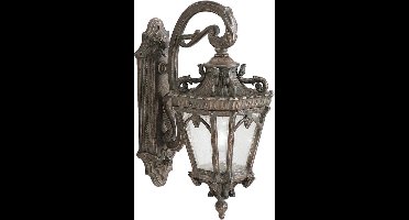 Klassieke Wandlamp - Steady Lighting - Metaal - Klassiek - E27 - L: 28.6cm - Voor Buiten - Woonkamer - Eetkamer - Rood