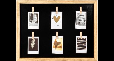 Walther Adventure - MDF Houten lijst - voor 6 foto's in Instax formaat - 40x30 cm - Natuur