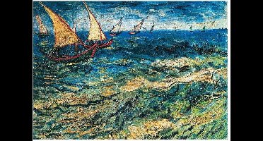 Kunstdruk Vincent Van Gogh - Seascape at Saintes-Maries 80x60cm