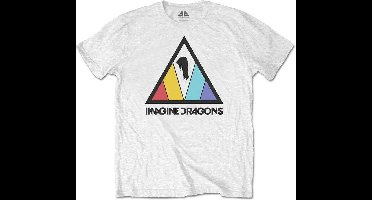 Imagine Dragons - Triangle Logo Heren T-shirt - L - Wit