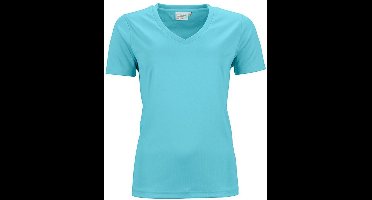 James and Nicholson Dames/dames Actief V Hals T-Shirt (Pacifisch Blauw)