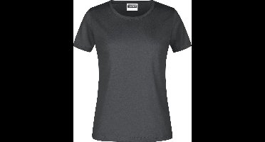 James And Nicholson Dames/dames Ronde Hals Basic T-Shirt (Grafiet)