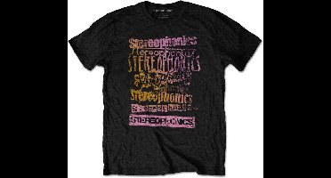 Stereophonics - Logos Heren T-shirt - M - Zwart