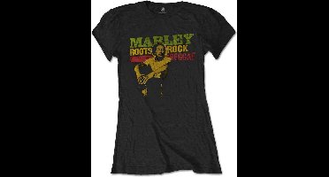 Bob Marley - Roots, Rock, Reggae Dames T-shirt - L - Zwart