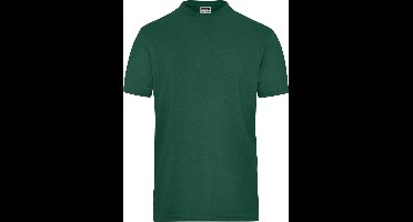 James and Nicholson Heren Organisch Katoenen Stretch T-Shirt (Donkergroen)