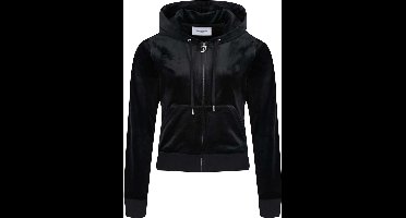 Juicy Couture Robertson hoodie met ritssluiting ZWART - Maat M