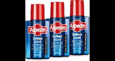 Alpecin Cafeïne Liquid Hair Tonic 3x 200ml | Voorkomt haaruitval en ondersteunt de haargroei | Voor alle haar en hoofdhuid types