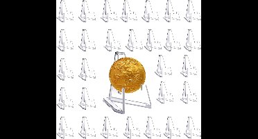 KARZO 30 Stuks Muntstand, Plastic Easels, Duidelijke Easel Display Houder, voor Muntweergave, Hoge Resolutie Foto's, Medaille, Badge (Transparant)