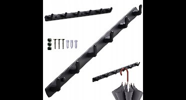 PINGYANG RONGRONG Serie - Wandhaak - 6 Haken - Zwart - Loftstijl