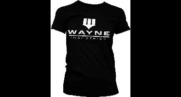 DC Comics Batman Dames Tshirt -S- Wayne Industries Logo Zwart
